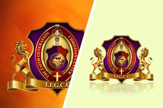 create a neat church seal logo, apostle or bishop seal