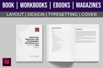 do book, workbook, ebook design and layout