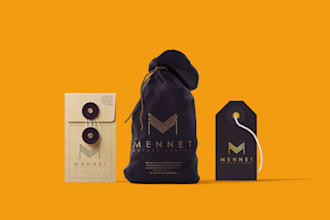 design clean, minimal luxury fashion logo and design branding kit