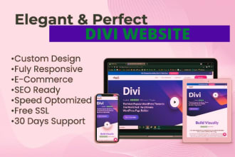 be divi expert for your divi website, divi theme and divi builder in 24 hour