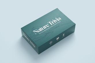 create a board game design, box or card templates, character design