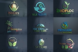 design 4 professional unique flat minimalist business logo