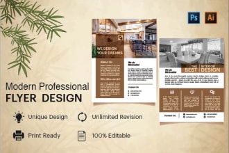 design an awesome flyer, business flyer, marketing flyer, brochure and poster