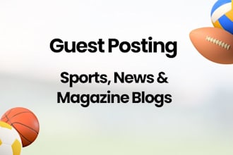 do seo link building on sports, news and magazine blogs