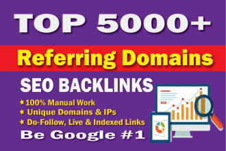 build referring domain SEO backlinks for website ranking