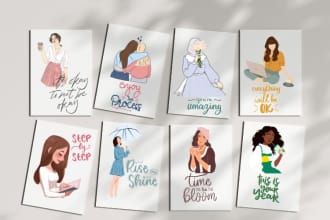 design printable affirmation and motivational cards for you