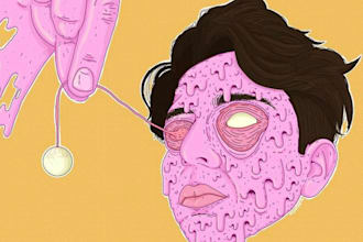 Hot Review!  create a trippy icon head for you