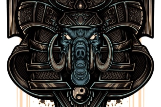create an original highly detailed vector illustration