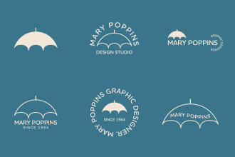 design a text based logo
