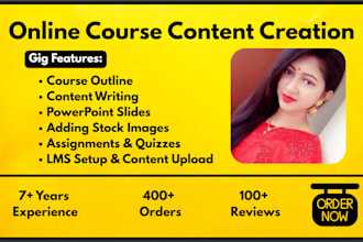 create online course content, online course content creation