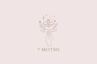 design hand drawn botanical boho logo for you