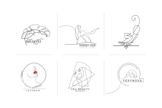 design creative detailed or simple line art logo for your company