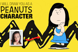 draw you as a peanuts character