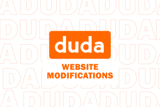 do website modification and redesign using duda