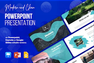 design or redesign a clean and modern powerpoint presentation quickly