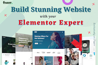 design elementor wordpress website and redesign with wordpress elementor pro