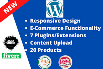 build responsive wordpress website design and blog