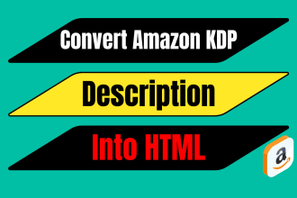 convert your amazon book description to HTML code