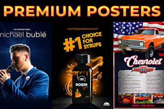 design your digital and print ready posters