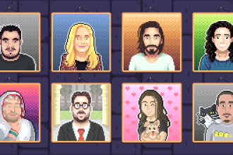create amazing  pixel art portrait