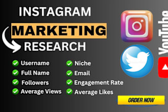 find list of best instagram etc influencers for marketing