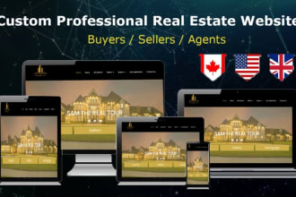 design real estate landing pages or website in wordpress