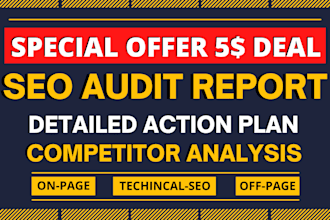 provide website SEO audit report along with competitor analysis