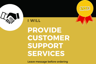provide customer support and answer your chat and dms