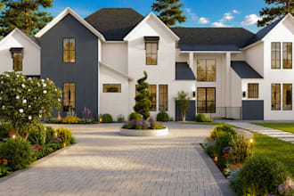 do house exterior design, house renovation with rendering