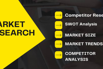 market research, web research, and analysis for business