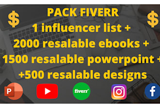 give you a pack to sell on fiverr