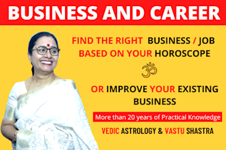 tell best career for you based on vedic astrology