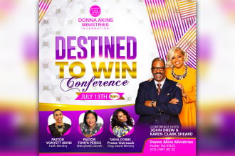 create an amazing church or event flyer in 5 hours