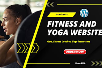 design premium wordpress websites for gyms, fitness coaches, yoga instructors