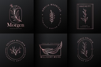 make botanical boho logo