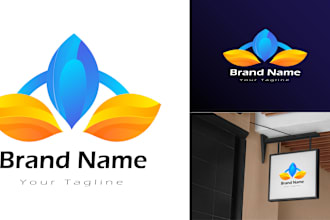 do creative unique professional modern business logo design