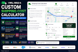 build a custom shipping cost calculator