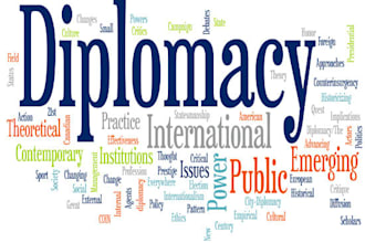 write articles on international relations and current affairs