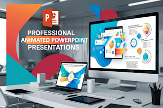 design animated powerpoint presentation template pitch deck
