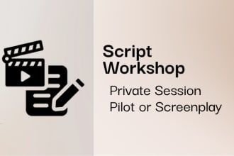 give a one on one workshop for your TV or film script
