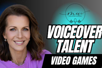 record the professional female voiceover for video games