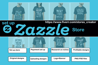 set up zazzle store with profitable designs