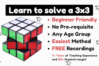 teach you how to solve a rubiks cube in the easiest way