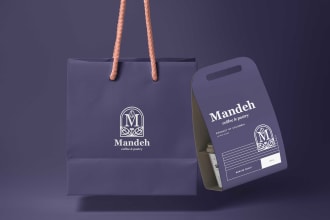 create cafe, restaurant branding package
