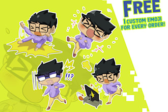 create cute avatar, emoji, sticker for your need
