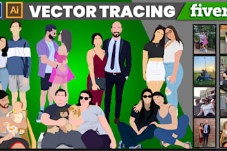 do vector art, tracing and illustration perfectly