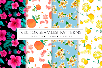 design patterns for textiles, prints, wallart