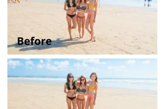 hello  I will remove any object or unwanted people from your photo