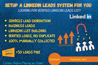 setup a linkedin leads system for you