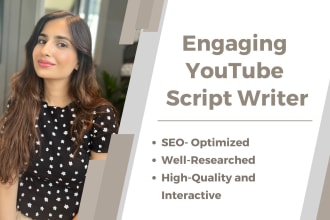 do script writing for youtube videos